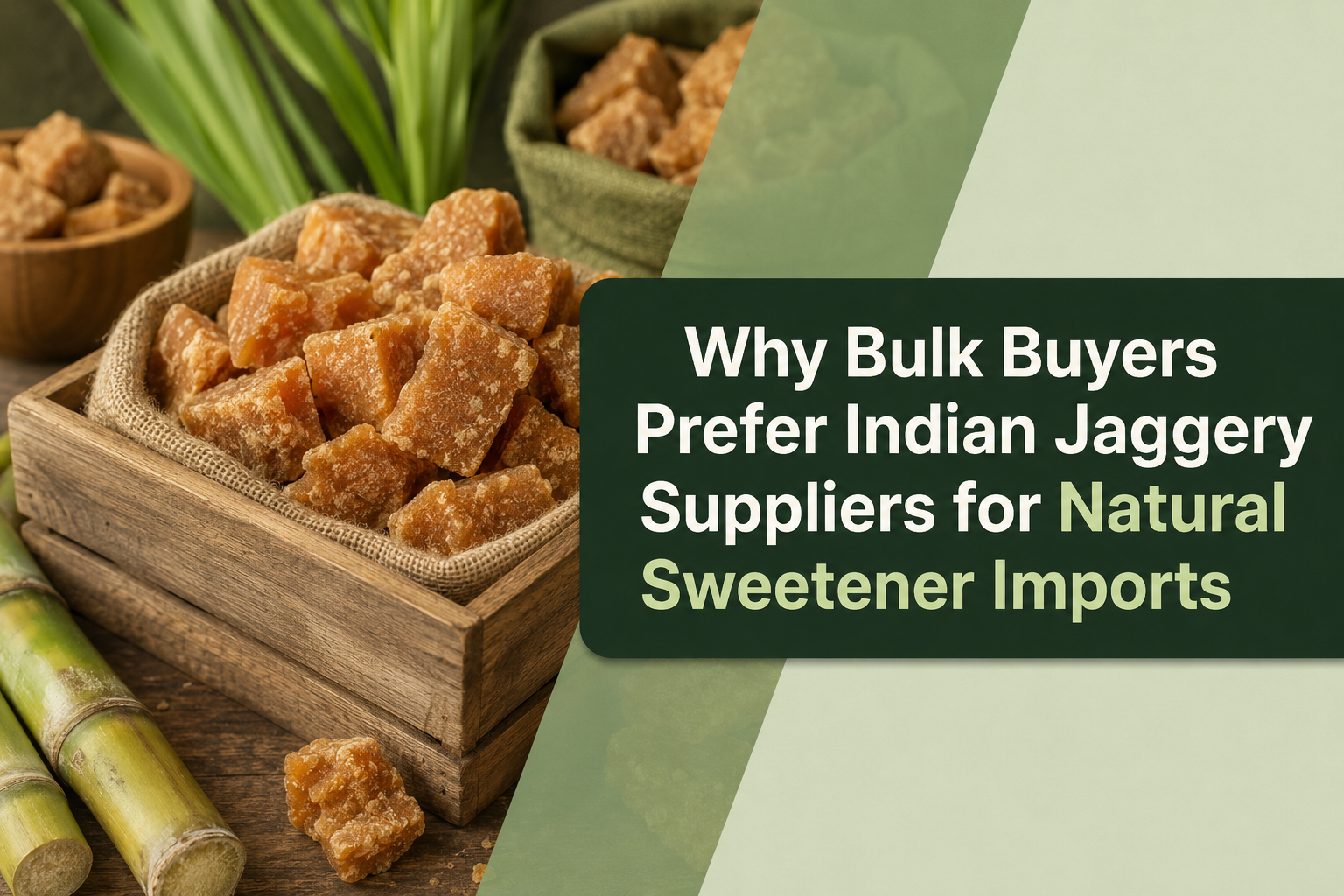 Why Bulk Buyers Prefer Indian Jaggery Suppliers for Natural Sweetener Imports